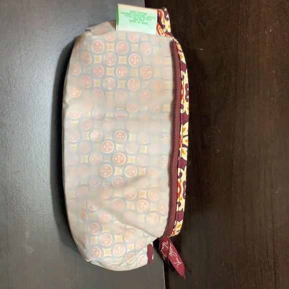 Vera Bradley BLUSH & BRUSH MAKEUP CASE travel medium cosmetic bag - Picture 5 of 7